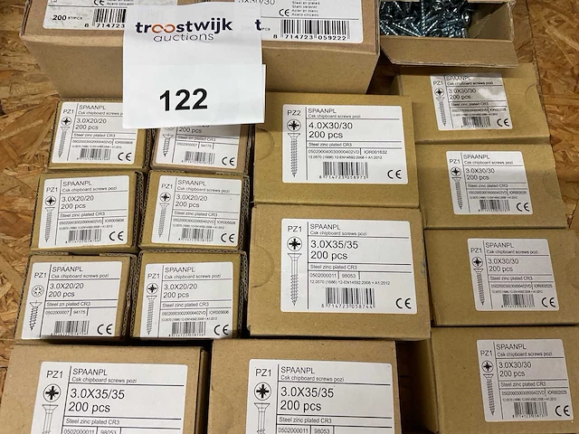 28 dozen spaanplaatschroeven - afbeelding 4 van  7