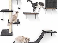 28x krabpaal + wand klimelementen katten - afbeelding 1 van  5