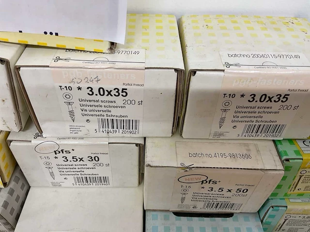 29 dozen universele schroeven deels inox; mdf schroeven - afbeelding 4 van  8