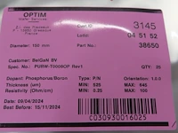2950x wafer - 150 mm 100 si reclaimed wafers - afbeelding 1 van  5