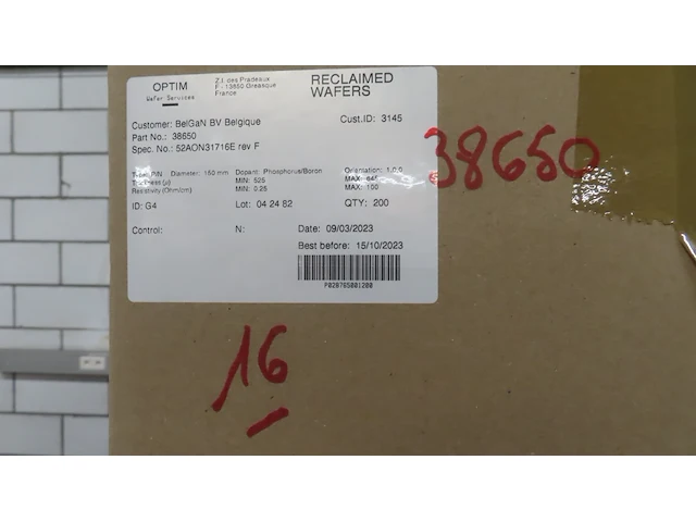 2950x wafer - 150 mm 100 si reclaimed wafers - afbeelding 2 van  5