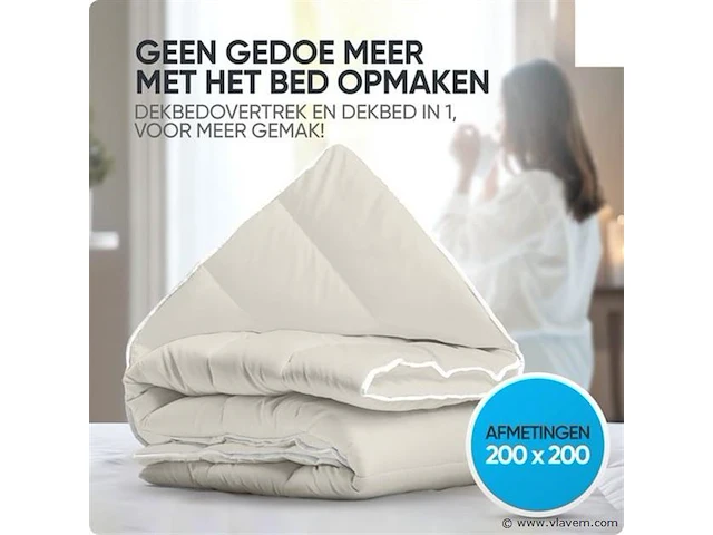 2in1 dekbed 240x200cm+hoofdkussens all season - afbeelding 6 van  7