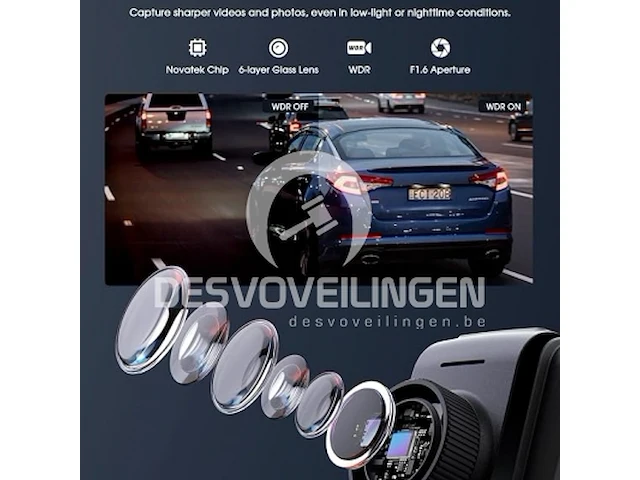 2k wi-fi dash cam - afbeelding 3 van  6