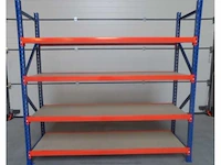 2m new longspan shelving h2000xl2000xd600mm 4 levels - afbeelding 1 van  1