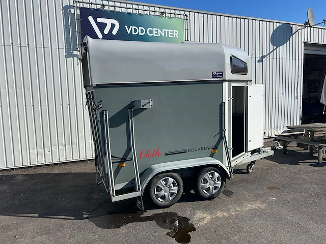 2paardentrailer eduard 1.5p 1600 kg dubbelas - afbeelding 1 van  1