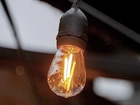 2w 2000k st45 amber filament shockproof led bulb (100x) - afbeelding 1 van  5