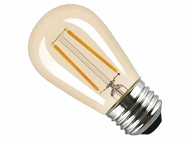 2w 2000k st45 amber filament shockproof led bulb (100x) - afbeelding 4 van  5