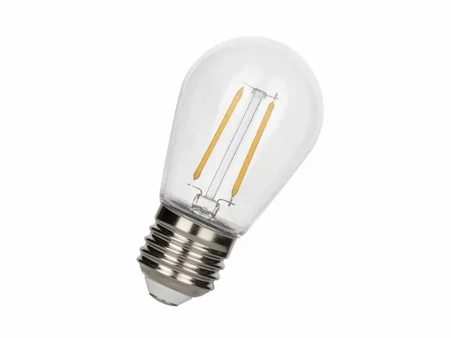 2w e27 s14 filament plastic shockproof led bulb 2700k (400x) - afbeelding 2 van  8