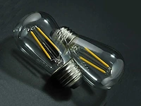 2w e27 s14 filament plastic shockproof led bulb 2700k (50x) - afbeelding 5 van  8