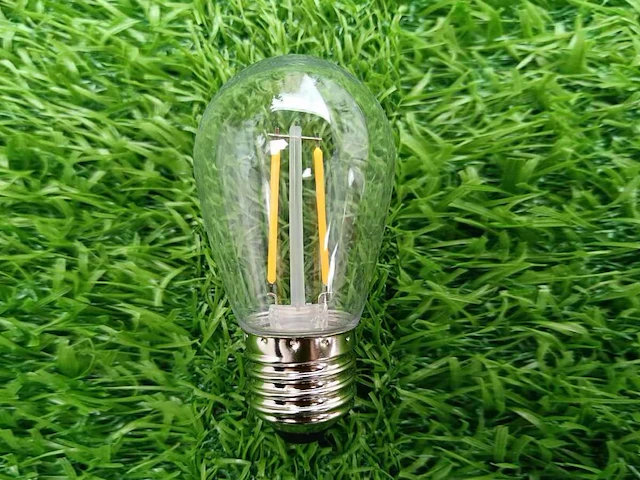 2w e27 s14 filament plastic shockproof led bulb 2700k (50x) - afbeelding 6 van  8