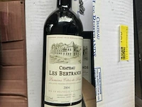 2x 1 doos chateau les bertrands premieres cotes de blaye 2004 - afbeelding 2 van  5