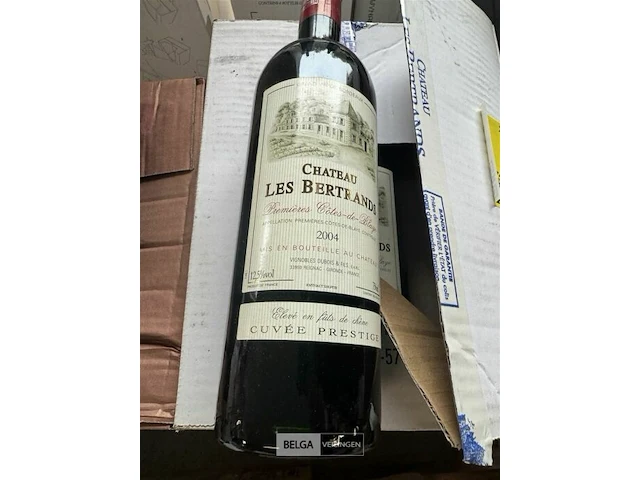 2x 1 doos chateau les bertrands premieres cotes de blaye 2004 - afbeelding 3 van  5