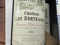 2x 1 doos chateau les bertrands premieres cotes de blaye 2004 - afbeelding 4 van  5