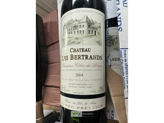 2x 1 doos chateau les bertrands premieres cotes de blaye 2004 - afbeelding 5 van  5