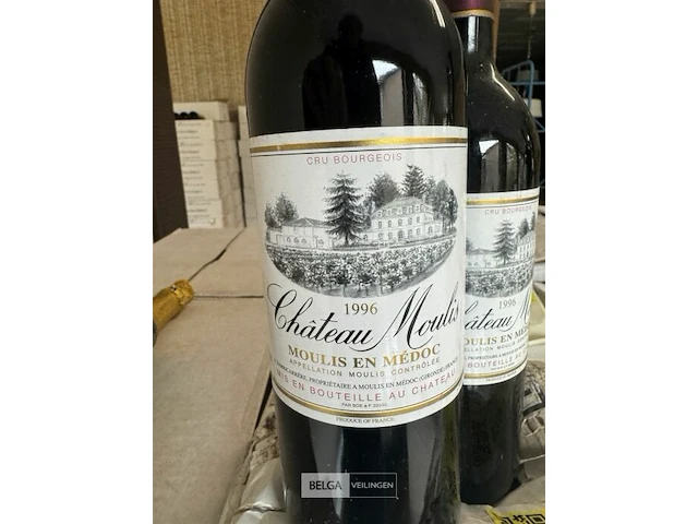 2x 1 doos chateau moulis 1996 - afbeelding 3 van  6