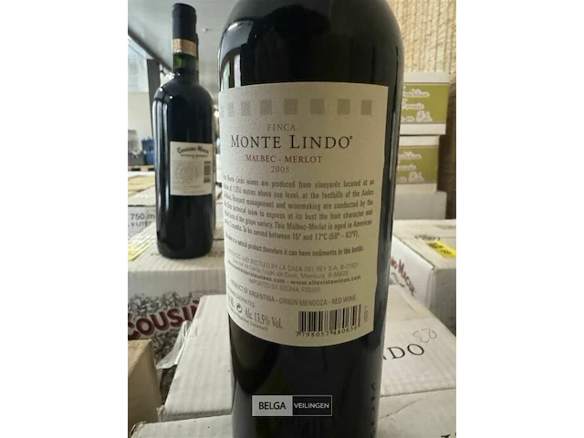 2x 1 doos monte lindo malbec merlot 2005 - afbeelding 2 van  3