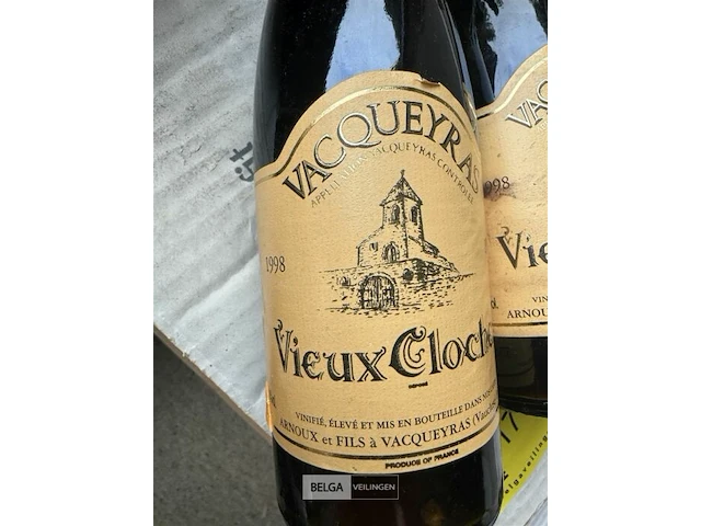 2x 1 doos vacqueyras vieux clocher 1998 - afbeelding 5 van  5