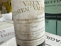 2x 1 doos vieux chauteau valentin premieres cotes de blaye 1995 - afbeelding 4 van  4