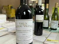 2x 1 doos vieux chauteau valentin premieres cotes de blaye 1995 - afbeelding 2 van  5