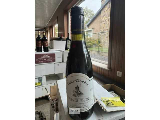 2x 1 doos vieux clocher cotes du rhone 1999 - afbeelding 1 van  4