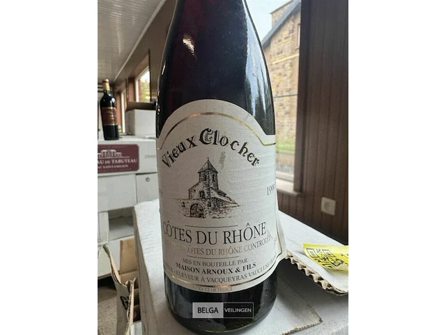 2x 1 doos vieux clocher cotes du rhone 1999 - afbeelding 2 van  4