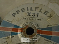 2x 10st schuurschijven feldmühle, type "pfeilflex x31" 178x6x22,2 - afbeelding 2 van  4