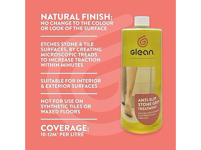 2x 1l glean anti-slip behandeling voor stenen - afbeelding 4 van  6