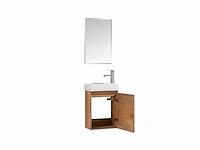 2x 40cm toiletmeubel naturel eik - como 40-01 - afbeelding 2 van  7