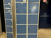 2x 6-vaks lockerkast met sleutels - afbeelding 1 van  7