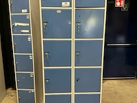 2x 6-vaks lockerkast met sleutels - afbeelding 2 van  7