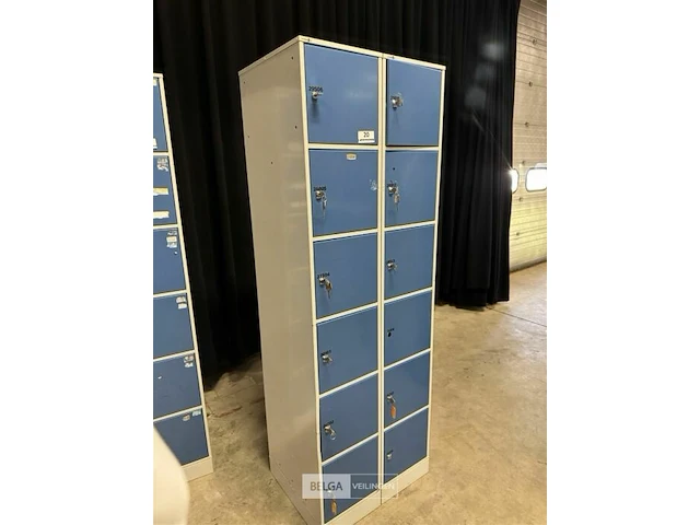 2x 6-vaks lockerkast met sleutels - afbeelding 7 van  7