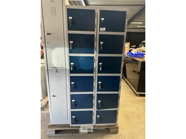 2x 6-vaks lockerkast met sleutels - afbeelding 1 van  5