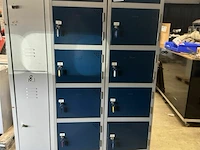 2x 6-vaks lockerkast met sleutels - afbeelding 1 van  5