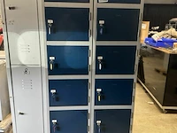 2x 6-vaks lockerkast met sleutels - afbeelding 2 van  5