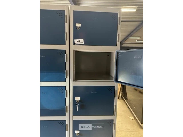 2x 6-vaks lockerkast met sleutels - afbeelding 5 van  5