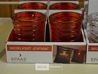 2x 6st spaas theelichthouders - afbeelding 2 van  3