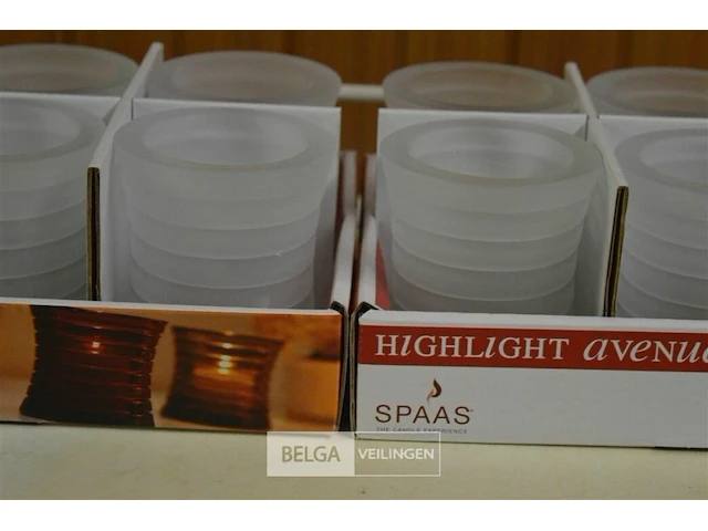 2x 6st spaas theelichthouders - afbeelding 3 van  3