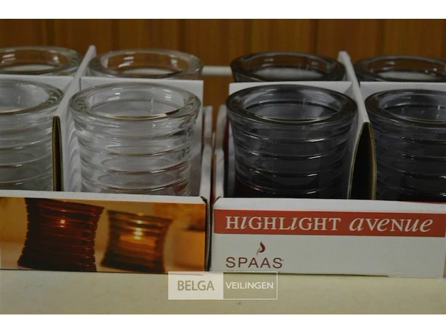 2x 6st spaas theelichthouders - afbeelding 2 van  3