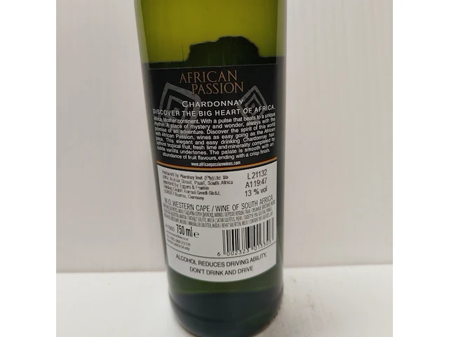 2x 75cl african passion witte wijn - afbeelding 2 van  2