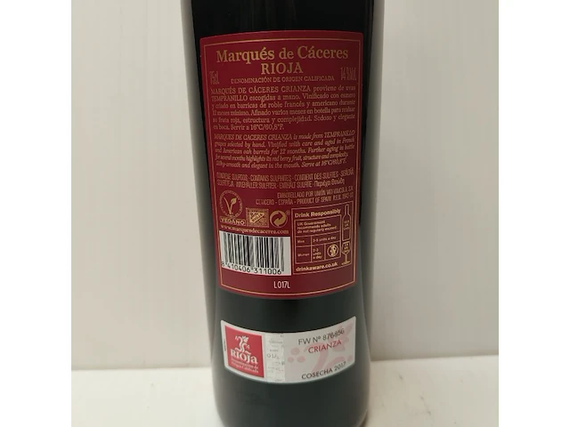 2x 75cl marqués de cáceres - afbeelding 2 van  4