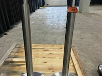 2x afzetpaal met lint ± h 95cm - afbeelding 1 van  1