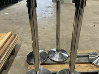 2x afzetpaal met lint ± h 95cm - afbeelding 1 van  2