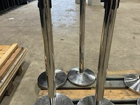 2x afzetpaal met lint ± h 95cm - afbeelding 2 van  2