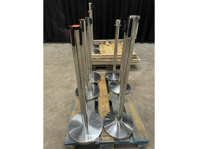 2x afzetpaal met lint ± h 95cm - afbeelding 1 van  1
