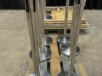 2x afzetpaal met lint ± h 95cm - afbeelding 1 van  1