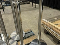 2x afzetpaal voor afstandketting ± h 90cm - afbeelding 1 van  2