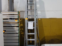2x alu 3delige ladder - afbeelding 1 van  2