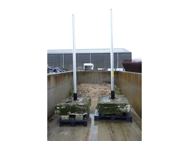 2x alu paal - afbeelding 1 van  5