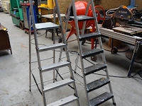 2x alu trapladder - afbeelding 1 van  4