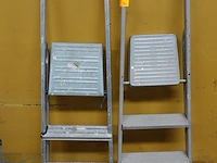 2x alu trapladder - afbeelding 1 van  1